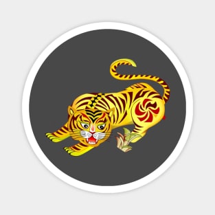 Funny Asian Tiger Magnet